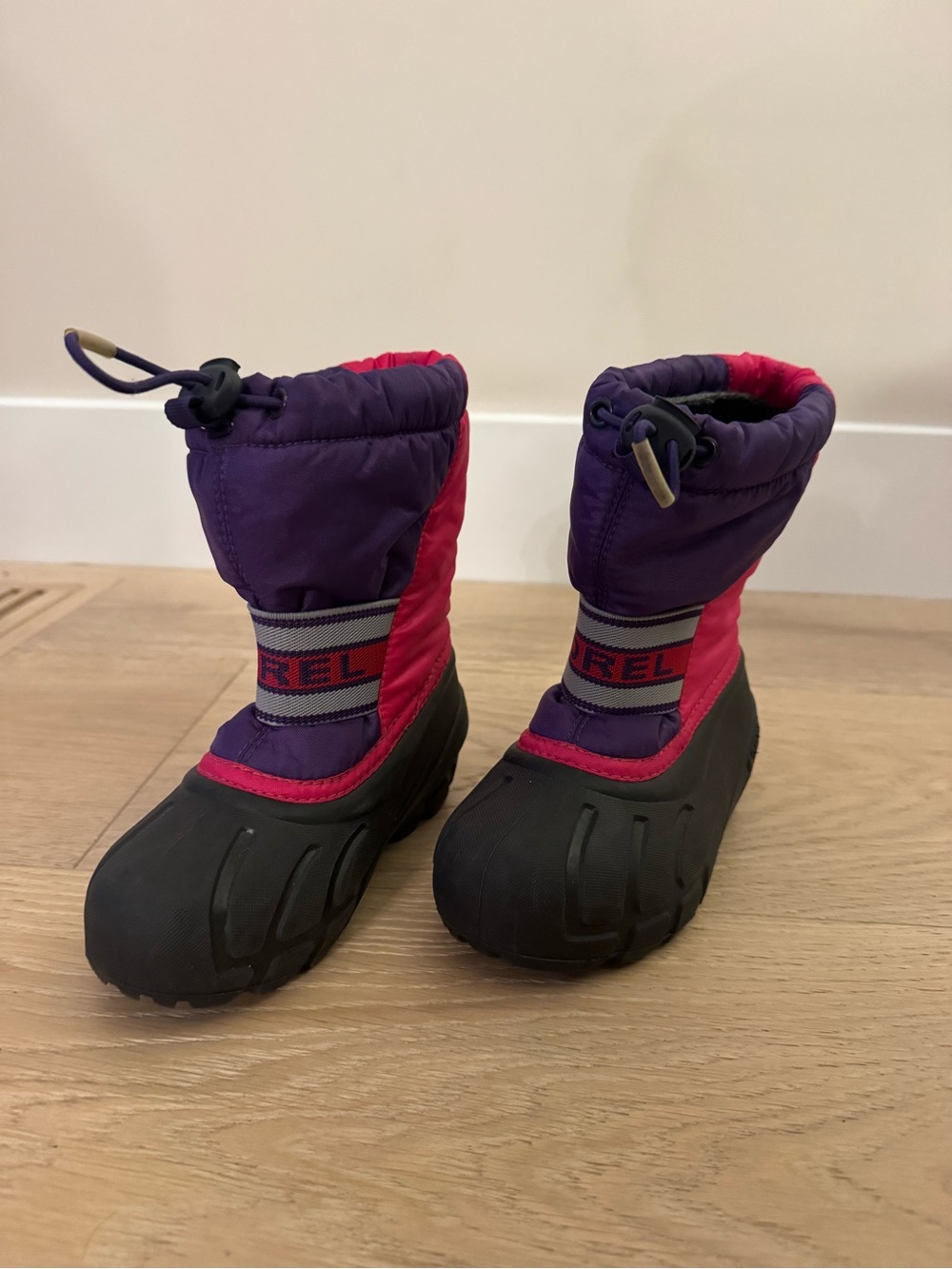 Sorel Kids Purple and Pink Waterproof Snow Boots